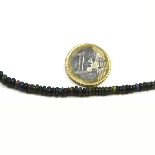 Schwarze Opal Kette ca. 45 cm
