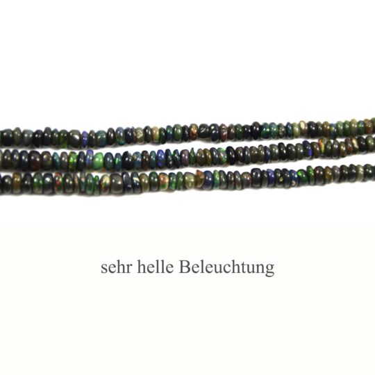 Schwarze Opal Kette ca. 45 cm